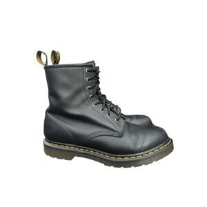Dr Martens 1460 Black Leather Combat Boot Women US Size 10